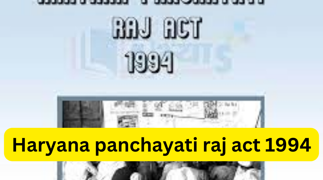 Haryana panchayati raj act 1994